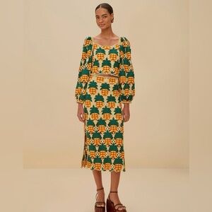 Farm Rio: Sand Pineapple Crochet Skirt